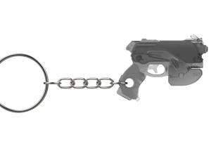 Keychain - DVa Blaster - Overwatch - Printable - STL files 3D Print Model