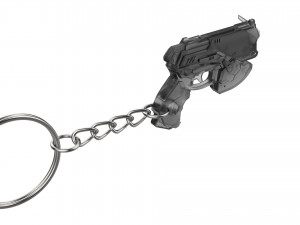 Keychain - DVa Blaster - Overwatch - Printable - STL files Model Cetak 3D