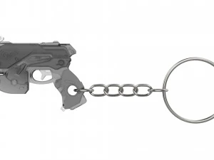 Keychain - DVa Palanquin Blaster - Overwatch - Printable - STL files 3D Print Model