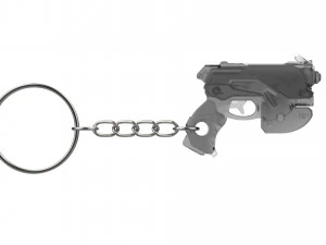 Keychain - DVa Palanquin Blaster - Overwatch - Printable - STL files 3D Print Model