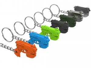 Keychain - DVa Palanquin Blaster - Overwatch - Printable - STL files 3D Print Model