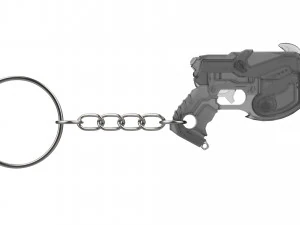 Keychain - DVa Waveracer Blaster - Overwatch - Printable - STL files 3D Print Model