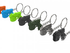 Keychain - DVa Waveracer Blaster - Overwatch - Printable - STL files 3D Print Model