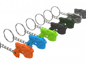 Keychain - DVa Waveracer Blaster - Overwatch - Printable - STL files 3D Print Model