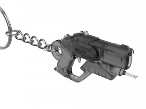 Keychain - Merci Combat Medic Ziegler Blaster - Overwatch - Printable - STL files 3D-printmodel
