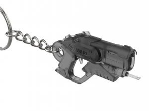 किचेन - मर्सी कॉम्बैट मेडिक ज़िग्लर ब्लास्टर - ओवरवॉच - प्रिंट करने योग्य - एसटीएल फ़ाइलें 3D प्रिंट मॉडल