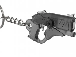 Keychain - Merci Devil Skin Blaster - Overwatch - Printable - STL files 3D Print Model