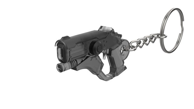 Keychain - Merci Blaster - Overwatch - Printable - STL files 3D 프린트 모델 .c4d .max .obj .3ds .fbx .stl .blend 