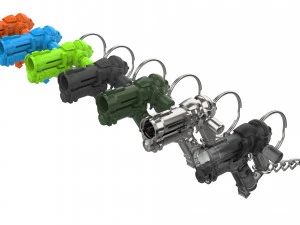Keychain - Mei Blaster - Overwatch - Printable - STL files 3D Print Model