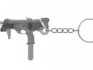 Keychain - Sombra Blaster - Overwatch - Printable - STL files 3D Druckmodell