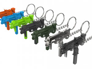 Keychain - Sombra Blaster - Overwatch - Printable - STL files 3D Print Model