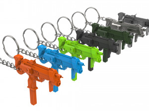 Keychain - Sombra Blaster - Overwatch - Printable - STL files 3D Druckmodell