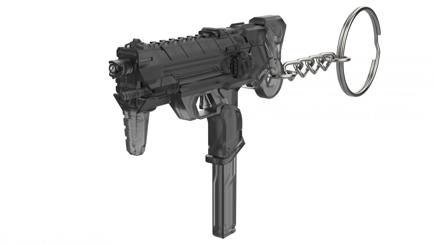 Keychain - Sombra Augmented Blaster - Overwatch - Printable - STL files 3D Print Model .c4d .max .obj .3ds .fbx .stl .blend 