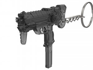 Keychain - Sombra Augmented Blaster - Overwatch - Printable - STL files 3D Print Model