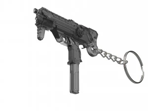 Keychain - Sombra Augmented Blaster - Overwatch - Printable - STL files 3D Print Model