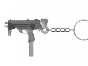 Keychain - Sombra Augmented Blaster - Overwatch - Printable - STL files 3D Print Model