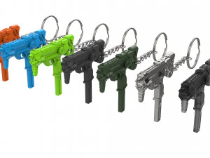 Keychain - Sombra Augmented Blaster - Overwatch - Printable - STL files 3D Print Model