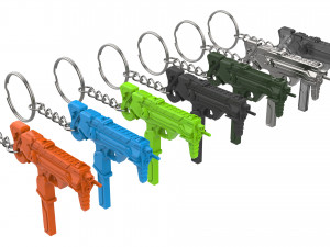 Keychain - Sombra Augmented Blaster - Overwatch - Printable - STL files 3D printmodel