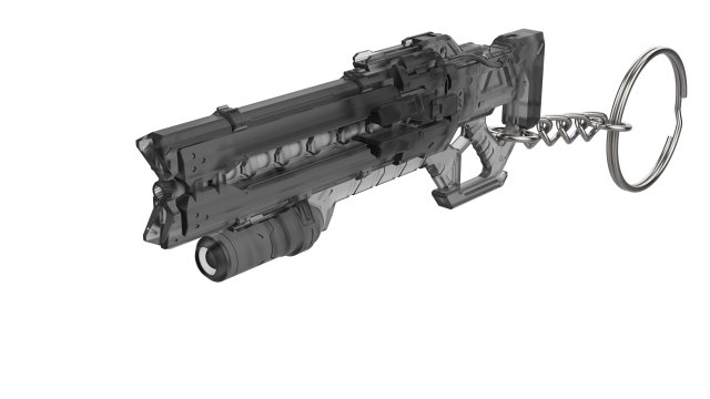 Keychain - Soldier 76 Cannon - Overwatch - Printable - STL files 3D Принт Модель .c4d .max .obj .3ds .fbx .stl .blend 