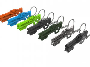 열쇠고리 - 솔저 76 캐논 - 오버워치 - 인쇄 가능 - STL 파일 3D 프린트 모델