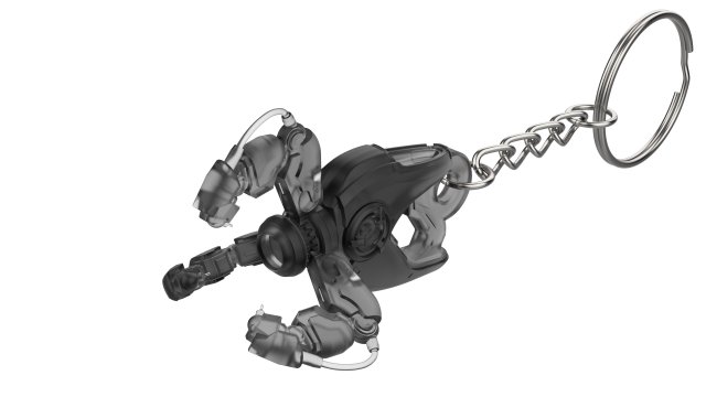 Keychain - Symmetra Blaster - Overwatch - Printable - STL files 3Dプリントモデル .c4d .max .obj .3ds .fbx .stl .blend 