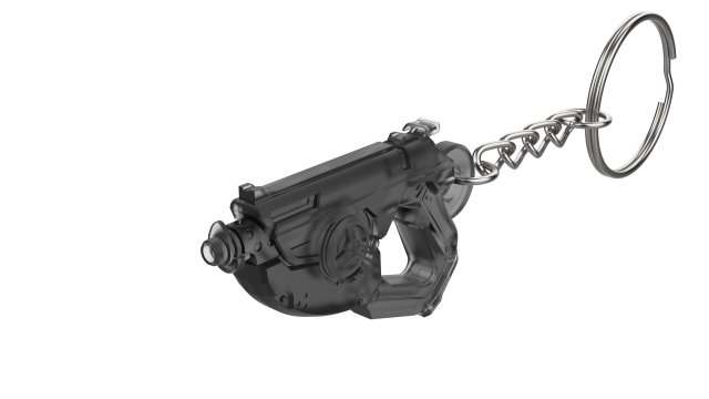 Keychain - Tracer Mach T Blaster - Overwatch - Printable - STL files 3D Принт Модель .c4d .max .obj .3ds .fbx .stl .blend 