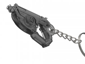 Keychain - Tracer Mach T Blaster - Overwatch - Printable - STL files 3D Принт Модель