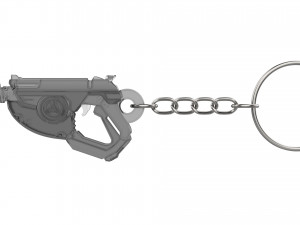 Keychain - Tracer Mach T Blaster - Overwatch - Printable - STL files 3D Принт Модель