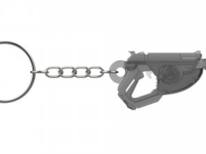 Keychain - Tracer Mach T Blaster - Overwatch - Printable - STL files 3D Принт Модель