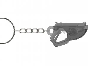 Keychain - Tracer Mach T Blaster - Overwatch - Printable - STL files 3D Print Model