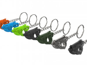 Keychain - Tracer Mach T Blaster - Overwatch - Printable - STL files 3D Принт Модель