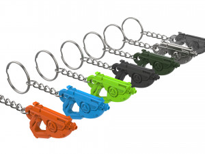 Keychain - Tracer Mach T Blaster - Overwatch - Printable - STL files 3D Принт Модель