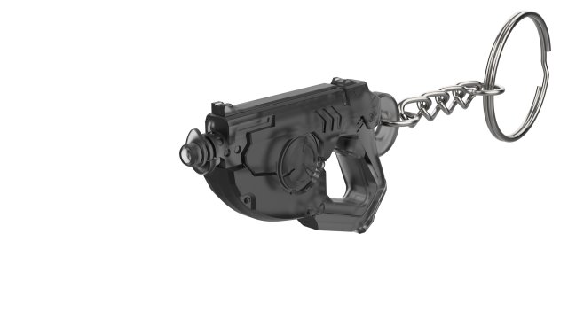 Keychain - Tracer Blaster - Overwatch - Printable - STL files 3D Baskı Modeli .c4d .max .obj .3ds .fbx .stl .blend 