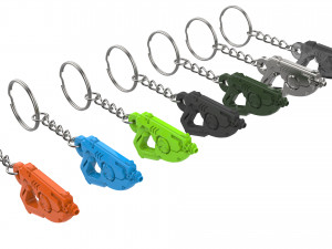 Keychain - Tracer Blaster - Overwatch - Printable - STL files 3D Baskı Modeli
