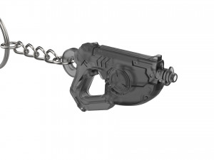 Keychain - Tracer Punk Skin Blaster - Overwatch - Printable - STL files Modèles 3D en vedette