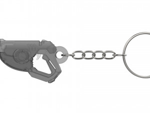 Keychain - Tracer Punk Skin Blaster - Overwatch - Printable - STL files Modèles 3D en vedette