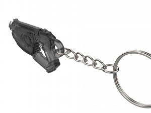 Keychain - Tracer Punk Skin Blaster - Overwatch - Printable - STL files Modèles 3D en vedette