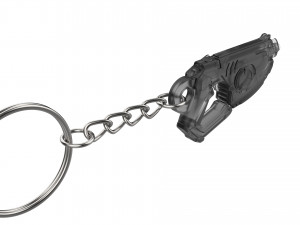 Keychain - Tracer Punk Skin Blaster - Overwatch - Printable - STL files Modèles 3D en vedette