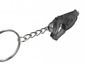 Keychain - Tracer Punk Skin Blaster - Overwatch - Printable - STL files 3D Print Model