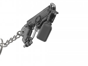 Keychain - Tracer Graffiti Skin Blaster - Overwatch - Printable - STL files Model do druku 3D