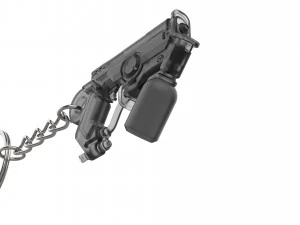 Keychain - Tracer Graffiti Skin Blaster - Overwatch - Printable - STL files 3D Print Model