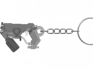 Keychain - Tracer Graffiti Skin Blaster - Overwatch - Printable - STL files 3D Print Model