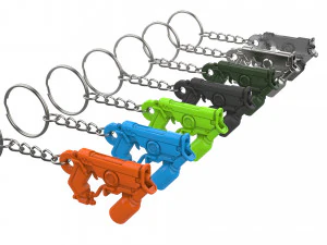 Keychain - Tracer Graffiti Skin Blaster - Overwatch - Printable - STL files 3D Print Model
