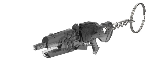 Keychain - Widowmaker Noir Skin - Overwatch - Printable - STL files Modello di stampa 3D .c4d .max .obj .3ds .fbx .stl .blend 