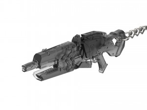 Keychain - Widowmaker Original Skin Sniper Rifle - Overwatch - Printable - STL files 3D प्रिंट मॉडल