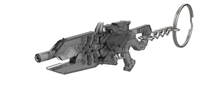 Keychain - Widowmaker Talon Skin Sniper Rifle - Overwatch - Printable - STL files 3D-printmodel .c4d .max .obj .3ds .fbx .stl .blend 