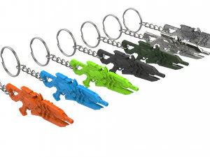 Keychain - Widowmaker Talon Skin Sniper Rifle - Overwatch - Printable - STL files 3D Print Model