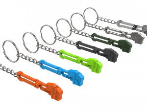 Keychain - Hephaestus Wrench - PREY - Printable - STL files 3D 打印模型