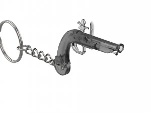 Keychain - Sailor Pistol - Sea of Thieves - Printable - STL files 3D Print Model