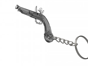 Keychain - Sailor Pistol - Sea of Thieves - Printable - STL files 3Dプリントモデル